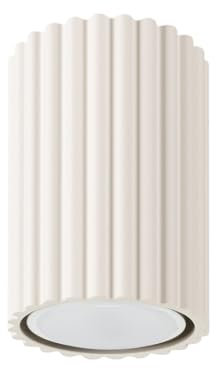 SOLLUX lighting Lampada Da Soffitto Faretto Da Soffitto In Alluminio 1 Paralume 6,5 x 6,5 x 10 cm Karbon Beige