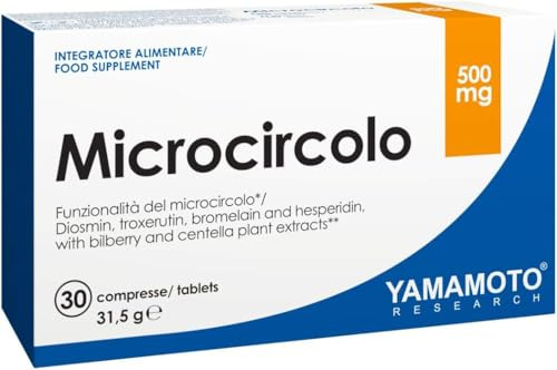 Yamamotò Microcircolo 30 compresse,Contrasto alla fragilità capillare,Contrasto al gonfiore degli arti inferiori