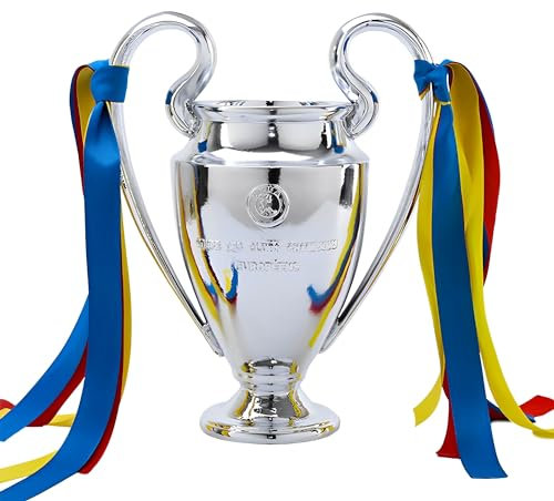 MIAOWR European Fußball Meister Pokal Europa Meisterschaft Trophäen Liga-Sammlerstücke Souvenirs Zuhause Büro Bar Dekorationen,32cm/12.6in