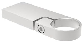 Sellon24 spännring i rostfritt stål, V2A AISI 304, slipad, Ø 42,4 mm, räckstolpar, på sidan