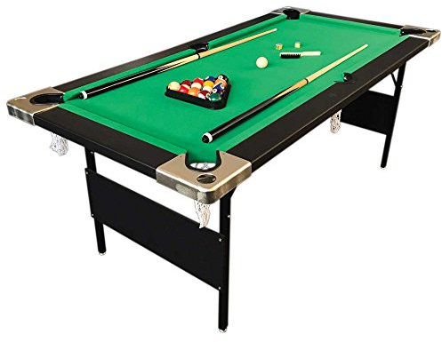 TAVOLO DA BILIARDO PIEGHEVOLE + ACCESSORI PER CARAMBOLA ALADIN 6 FT POOL TABLE 6 piedi - Misura di gioco 158 x 66 cm!