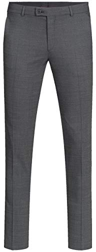 GREIFF Größe 48 Corporate Wear Modern with 37.5 Herren Hose Slim Fit Schwarz Pinpoint Modell 1327