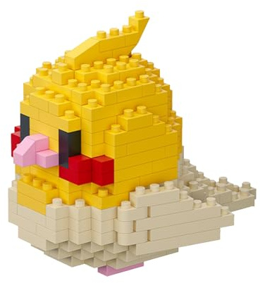 NOOLY Perroquet Kit de Briques de Construction Micro Ensemble de Blocs de Construction en Forme D'oiseau Décoration pour la Maison et Le Bureau WKLJM-01 237 Pièces (Jaune)