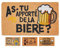 LUA VIKA Paillasson Exterieur Entree - Biere - 40x70 cm - Tapis Entree Exterieur Antidérapant - Tapis Coco Interieur Drole - Paillasson Coco Original Rigolo
