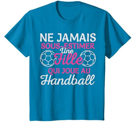 Maillot de handball amusant pour fille, humour main fille T-Shirt