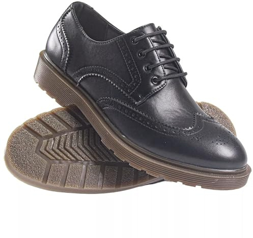 Mens Memory Foam Brogues Smart Casual Oxford Formal Office Work LACE Shoes Size