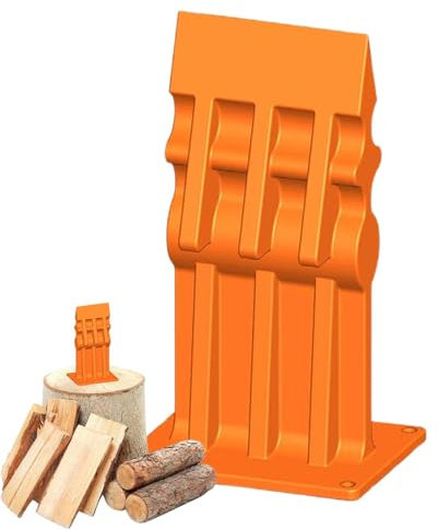 Divisor de encendido para madera, separador de madera manual, estable para leña, herramientas de corte de madera, práctico cortador de madera de hierro fundido, para el jardín de casa