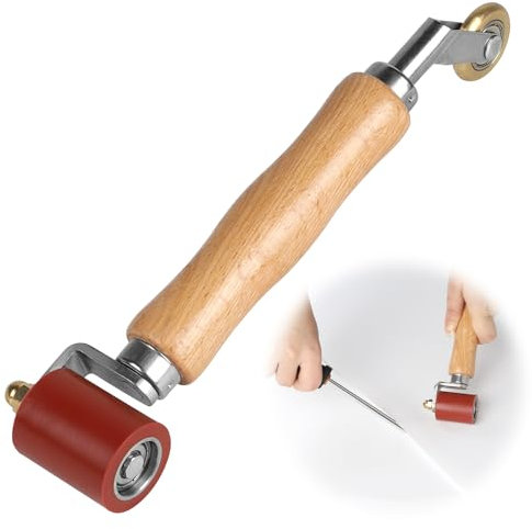 DBREAKS 2 IN 1 Rodillo de Soldadura, Rodillo Presionador, Rueda de Presión de Latón, Rodillo de Silicona de Presion para Techos, Aplanar Membranas Impermeables