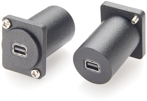 Plinkwirekb Panelmontering Mini Displayport Koppling Mini Displayport till Mini Displayport Adapter Hona till Hona Anslutningar Rackmonterade situationer, Displayenhet (1 st)
