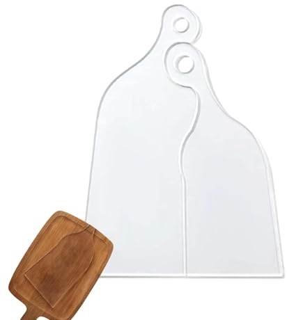 Modèle de routeur pour planches à découper - outil de guide acrylique effacer avec gabarit de poignée | Modèles réutilisables robustes pour les cartes de la charcuterie de bricolage, des plateaux de t