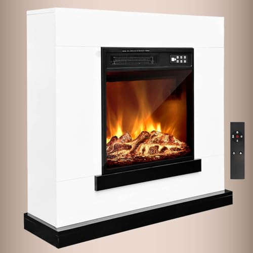 Ambiness Elektrokamin | 2 Heizstufen | 900W - 2000W | viele Modelle | LED - 3D Flammeneffekt mit Farbwechsel | inkl. Fernbedienung Timer & Thermostat | Überhitzungsschutz | Flair