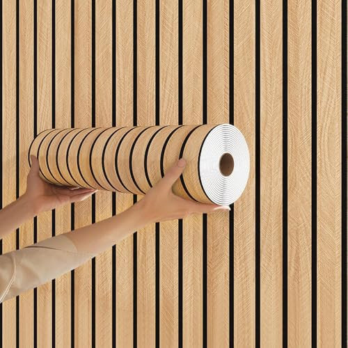 ANBILILA Papier Peint Adhésif Bois Rustique 3D 40x300cm,Effet Planche,Autocollant Mural Imperméable pour Salon,Cuisine,Meuble,Rénovation,Chambre,Salle de Bain