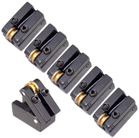 3 trémolo de guitarra eléctrica sin cabeza con sillines de rodillo, construcción de aleación que minimiza la fricción, afinación estable y configuración sin esfuerzo, sistemas de trémolo de guitarra