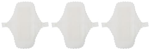 LABRIMP Toallas Menstruales Lavables de Algodón Capa, 3 Unidades Reutilizables, Transpirables para Puerperio y Uso Diario, Compresas Femeninas Cómodas y Absorbentes