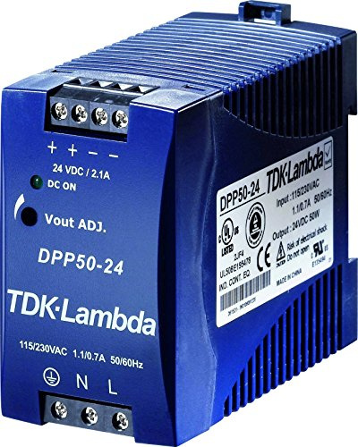 TDK-Lambda DPP50-24 DIN Rail Power Supply 24Vdc 2.1A 50W, 1-Phase