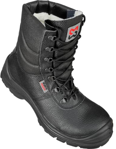 WÜRTH MODYF Winter Sicherheitsstiefel S3 SRC AS Baustiefel in schwarz - Arbeitsschuhe für Herren und Damen - mit Metallelementen & wasserabweisend - in der Größe 45