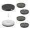 Wagner QuickClick® Filzgleiter Möbelgleiter Stuhlgleiter 4er-Set zum Anschrauben - 4X Basis+Schraube+Gleiteinsatz austauschbar - Wollfilz Ultrasoft - Durchmesser Ø 50 mm - Made in DE - 15808800