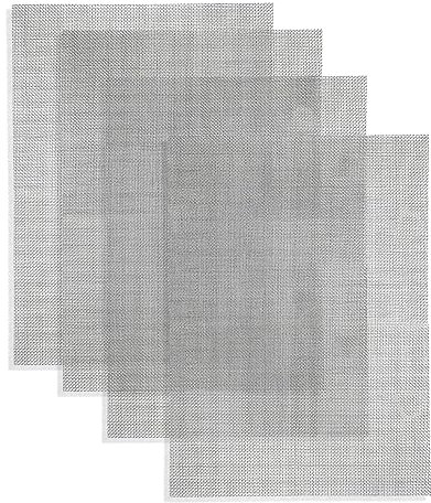 4pcs Woven Fine Wire Mesh Sheet,Filter Sheet Drain Cover Mesh,Fine Wire Mesh,Mouse Rodent Insect Mesh,Stainless Steel Woven Wire Mesh Panels for Rodent Rat Air Bricks Garden Home(15x21cm)