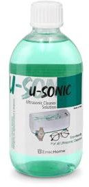 ErrecHome U-Sonic, Limpiador Concentrado para Equipos Ultrasónicos para Limpieza Intensiva y Delicada de Joyas, Gafas, Ortodoncia, Pequeños Accesorios, Componentes Mecánicos, 500 ml