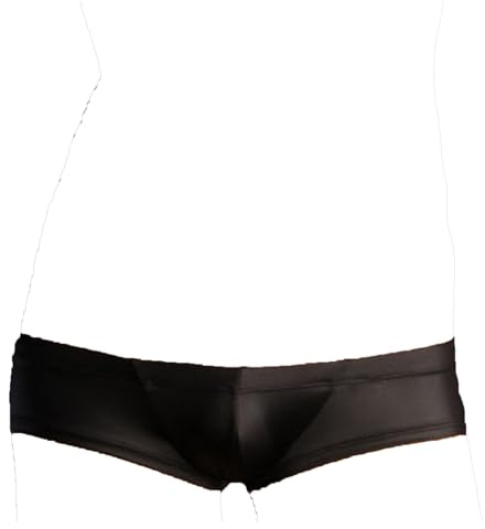 Faringoto Boxer pour homme Culottes Micro Bikini, String Slip Taille Ultra Basse, Boxer à Poche Sous-vêtements Confortables Respirants Caleçons, Noir , M