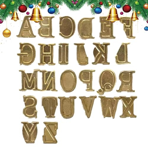 Jeu de tampons de l'alphabet : pointes de pyrogravure durables, tampons de lettres gravées | Kit polyvalent pour brûler du bois, tampons d'artisanat résistants à la chaleur, outils de tête de ta