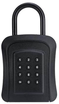 NEWFUN Cassetta Chiavi con Codice, Cassetta Sicurezza Chiavi, Materiale Metallico, Sblocco Tramite APP/Codice Numerico, Cassetta Portachiavi a Parete Adatta a Casa, Garage, Ufficio, Scuola