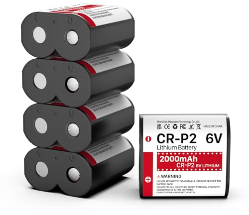 Lot de 5 Piles CR-P2, 6 V, 2000 mAh Piles Photo au Lithium 223A, 2CR-P2, EL223AP et DL223A