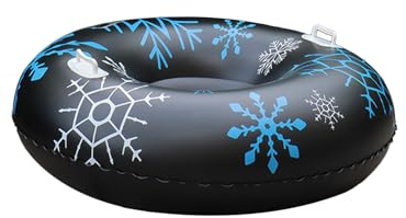 Trineo Inflable - PVC Engrosado Doble Asa Donut, 90 cm Robusto Tubo Deslizante | Equipo Pesado para Niños Navidad Exterior Río Lago Juego Invernal Mujeres Hombres