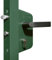 Cerradura de nailon verde/tubo de 40 mm, entr. 60 mm fijo/tornillo