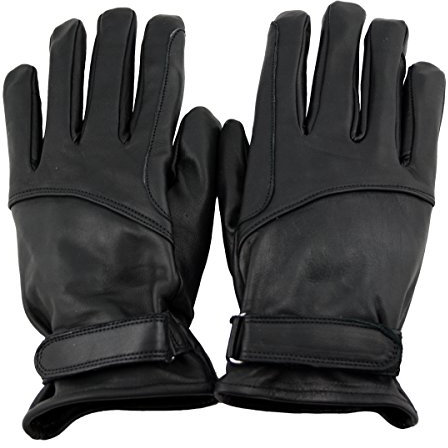 WESTERN-SPEICHER Lederhandschuhe Herren Leder Biker REIT Handschuhe ungefüttert schwarz Größe 2XL