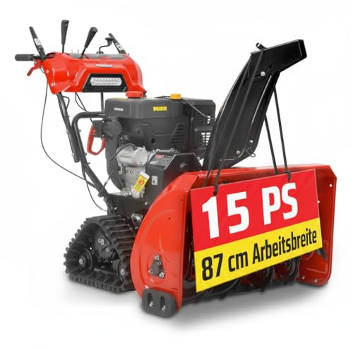 HECHT Benzin Schneefräse 87 cm – 2-stufig mit E-Start