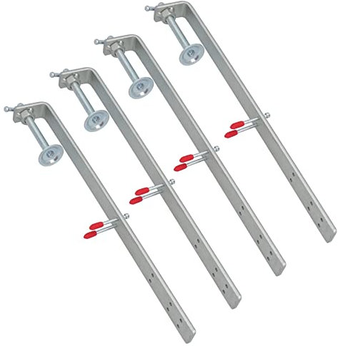 350mm Nail On Steel Bricklaying Profile Clamp Fastener Wall Clamp Internal 4pc