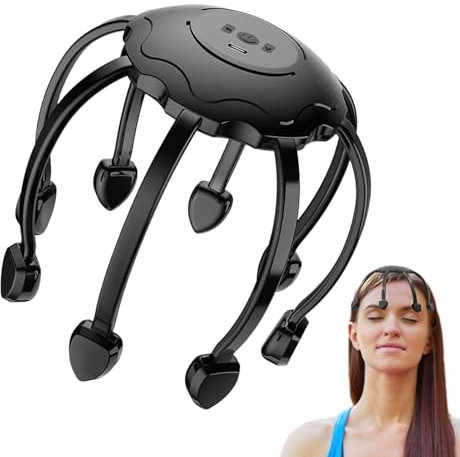 Massager Head Massager-8-Claw-Octopus Per La Cura Del Cuoio Capelluto | Scala Rilassante, Dispositivo Di Rilassamento Profondo, Massaggio Portatile Per La Testa, Dispositivo Di Massaggio Elettrico Per