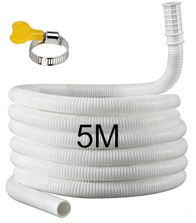 FALSKT Tubo Scarico Condensa Condizionatore 5M Tubo di Condensa tubo condensa caldaia Tubo Scarico Lavatrice Design Prova Di Perdite per la maggior parte dei deumidificatori e condizionatori d'aria