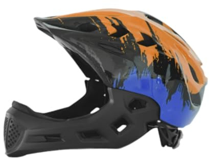 QUXVUIS Lightweight Kids Full Face Helmet Adjustable Breathable Comfortable For Impact Resistant Cycling Safe Gear Bike Accessory Children Bicycle Helmet