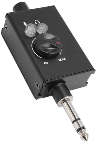 Jectse Mobiltelefon Ljudkonverterare 6,35 Mm Interface Mixer Ljudkonverterare Ljudadapter Ljudkort Plug and Play för Live Streaming Karaoke Broadcast Recording