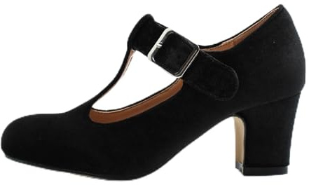 Zapatos tradicionales de verano para mujer, zapatos de traje regional cerrado, correa en el tobillo, elegantes tacones gruesos, sandalias de plataforma, tacón de bloque, sandalias antideslizantes