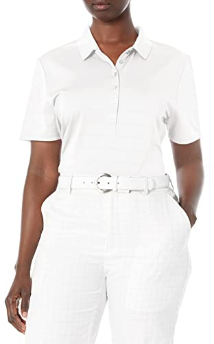 Callaway - Polo da Golf da Donna a Maniche Corte in piqué a Rete Aperta, Bianco, S