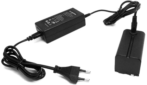 Raeisusp Adaptador de Corriente AC Batería NP-F750 Dummy Reemplazo NP F970 F550 F570 para Cámaras Sony Videocámaras y Lámparas Iluminadores