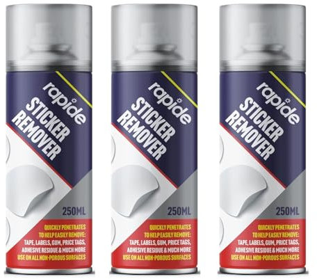 PEBBLE HUG Sticker Remover Spray, Adhesive Remover Spray, Gum, And Goo, Tape Adhesive Remover Spray, Remove Sticky Labels, Chewing Gum, Masking Tape, Gel, Price Tags 250 ml (Pack of 3)