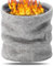 BARFULKER Winter Halsschlauch Herren Damen, Warm Gefüttert Strickschal Schlauchschal Ski Halswärmer Gesichtsschal Fleece Loop Schal Winddichte Gesichtsmaske Unisex, Hellgrau