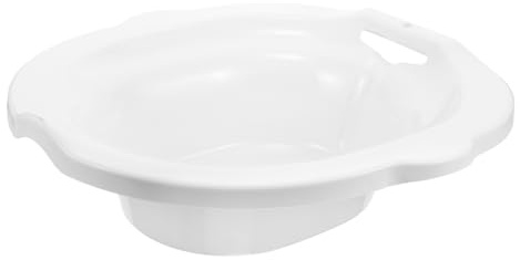 Vaguelly Baño De Asiento Para Inodoro Blanco 1 Unidad Orificio Antirrebote Ergonómico y Laterales Anchos Para Higiene Íntima Posparto y Cuidado Maternal Para Mujeres Embarazadas