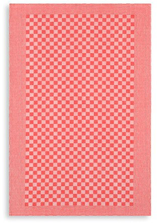 Baumwoll Grubenhandtuch, Geschirrtuch, Kochvorstecker, KRACHT, rot, ca.46x70