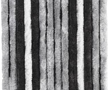 BRUNNER Campingartikel Chenille Vorhang 56 x 185 cm (grau/anthrazit/schwarz)