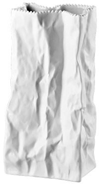 Rosenthal 14146-100102-29429 Do not Litter Tütenvase Weiss matt 22 cm