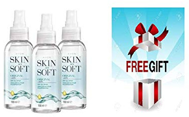 3 x Avon Skin So Soft With Citronella Which Repels Mosquito Fly & Midge Insects Mosquito - Original Dry Oil Body Spray - Plus Mystery Gift