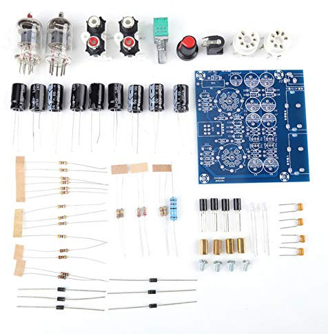 Uadme Valve de préampli à Lampes - 6J1 Carte d'amplificateur de préampli à Valve à Tube électronique sous Vide Pièces d'ampli pour Casque Kit de fidélité Musicale