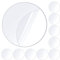 MILEQEE 10PCS Strong Double Sided Sticky Pads Heavy Duty, Large Two Sided Self Adhesive Tape Mounting, Clear Circle Stickers Patch, Round 2 Sided Precut Nano Gel Wall Mount Glue, 5cm Diameter