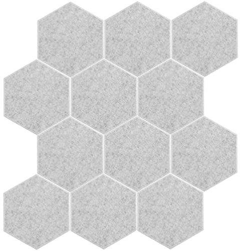 Vaguelly 12 Piezas Paneles Fonoabsorbentes Prueba De Sonido Para Puertas Paneles De Pared De Insonorización Paneles Acusticos Simple 3d Poliéster Material Absorbente De Sonido Hexágono