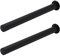 Toemics 2 Stück Ø60 Regulierbare Metall Tischbeine 710-1100mm Höhenverstellbar für Esstische Couchtische Kommoden TV-Schränke Sideboards (Schwarz)